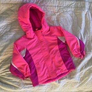 Children’s place winter coat girls 4T pink hooded